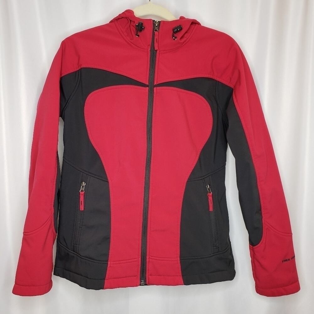Free Country Light Weight Zip Up Hooded Jacket Small